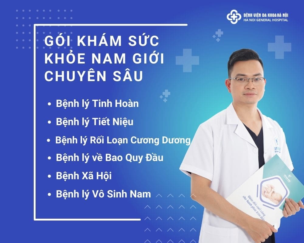 Gói khám sức khỏe nam giới chuyên sâu