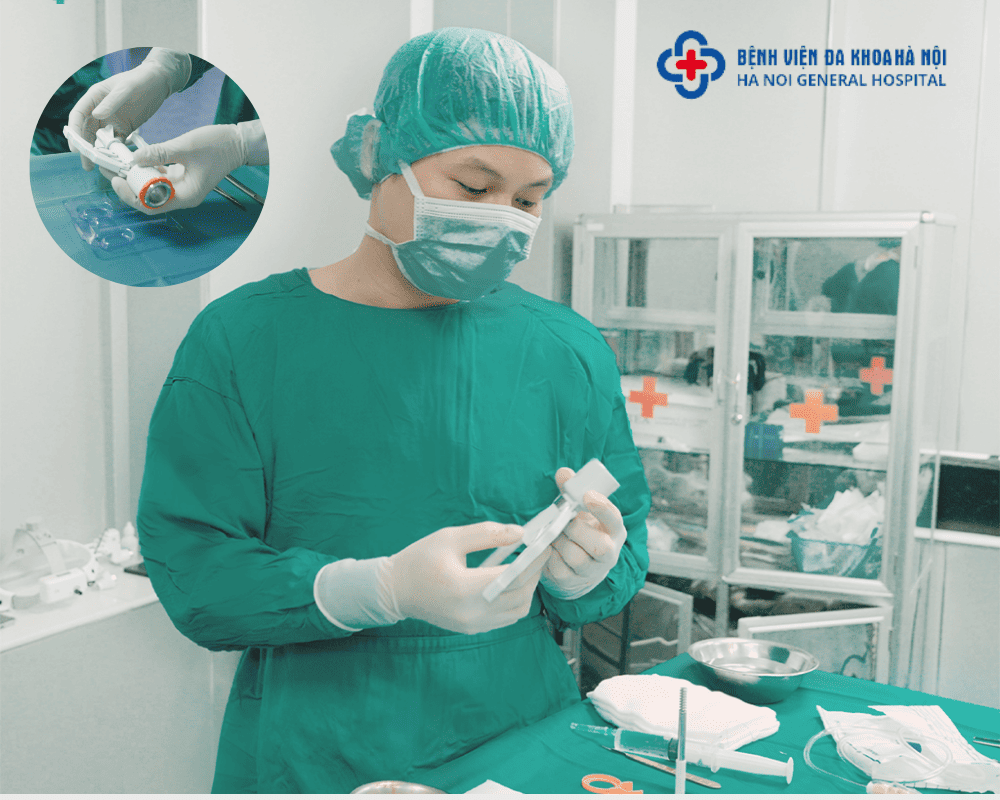 Quy trình cắt bao quy đầu bằng máy Stapler