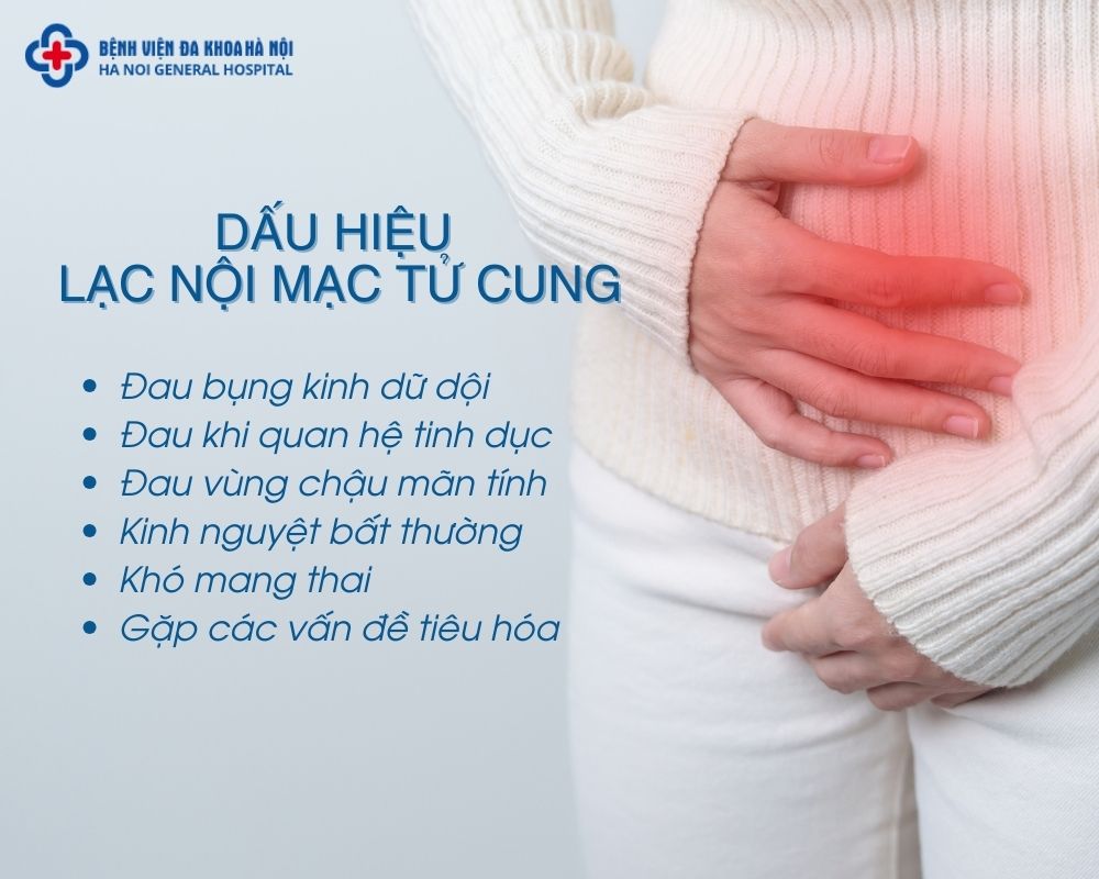 Triệu chứng của bệnh lạc nội mạc tử cung