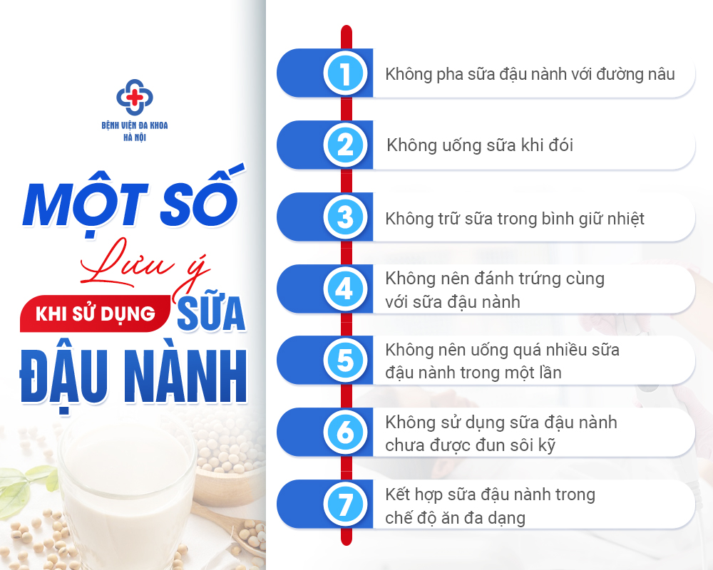 Những lưu ý cần tránh để sử dụng sữa đậu nành hiệu quả