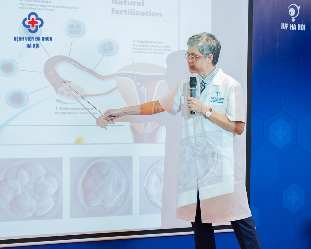 IVF - Bệnh viện Đa khoa Hà Nội đã có nhiều chương trình chia sẻ về phương pháp IVF