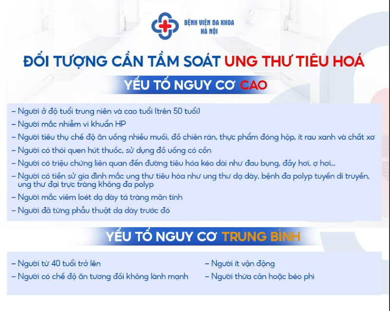 Những ai nên đi tầm soát ung thư tiêu hóa