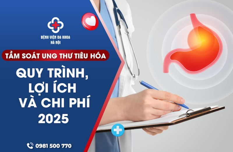 Tầm Soát Ung Thư Tiêu Hóa: Quy Trình, Lợi Ích Và Chi Phí 2025