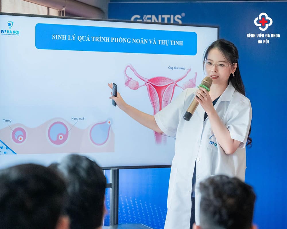Bệnh viện Đa khoa Hà Nội thường xuyên tổ chức chương trình giải đáp thắc mắc cho các cặp vợ chồng