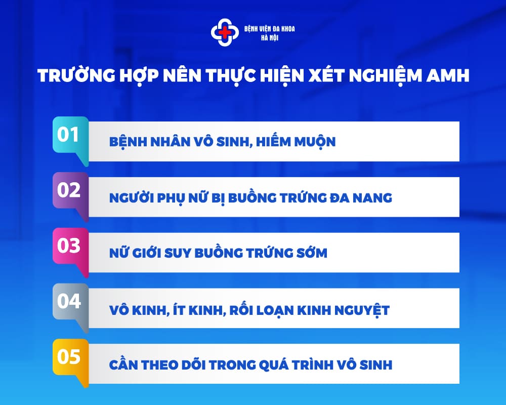 Trường hợp nên làm amh