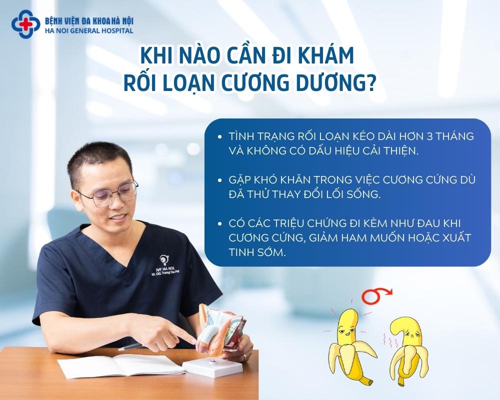 Khi nào cần đi khám rối loạn cương dương?