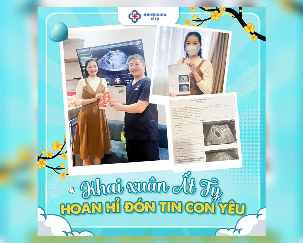 Mái ấm nhỏ đón hạnh phúc ngày đầu năm khi đến với IVF Hà Nội